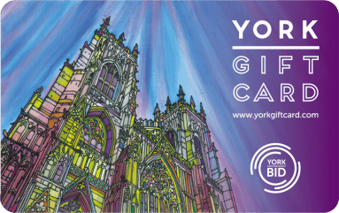 Image of the York Gift Card, given to clients by Pinpoint Finance through the 'Refer a Friend' scheme.