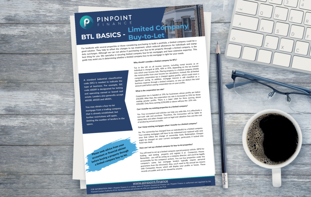 BTL basics limtited company buy to let Pinpoint finance